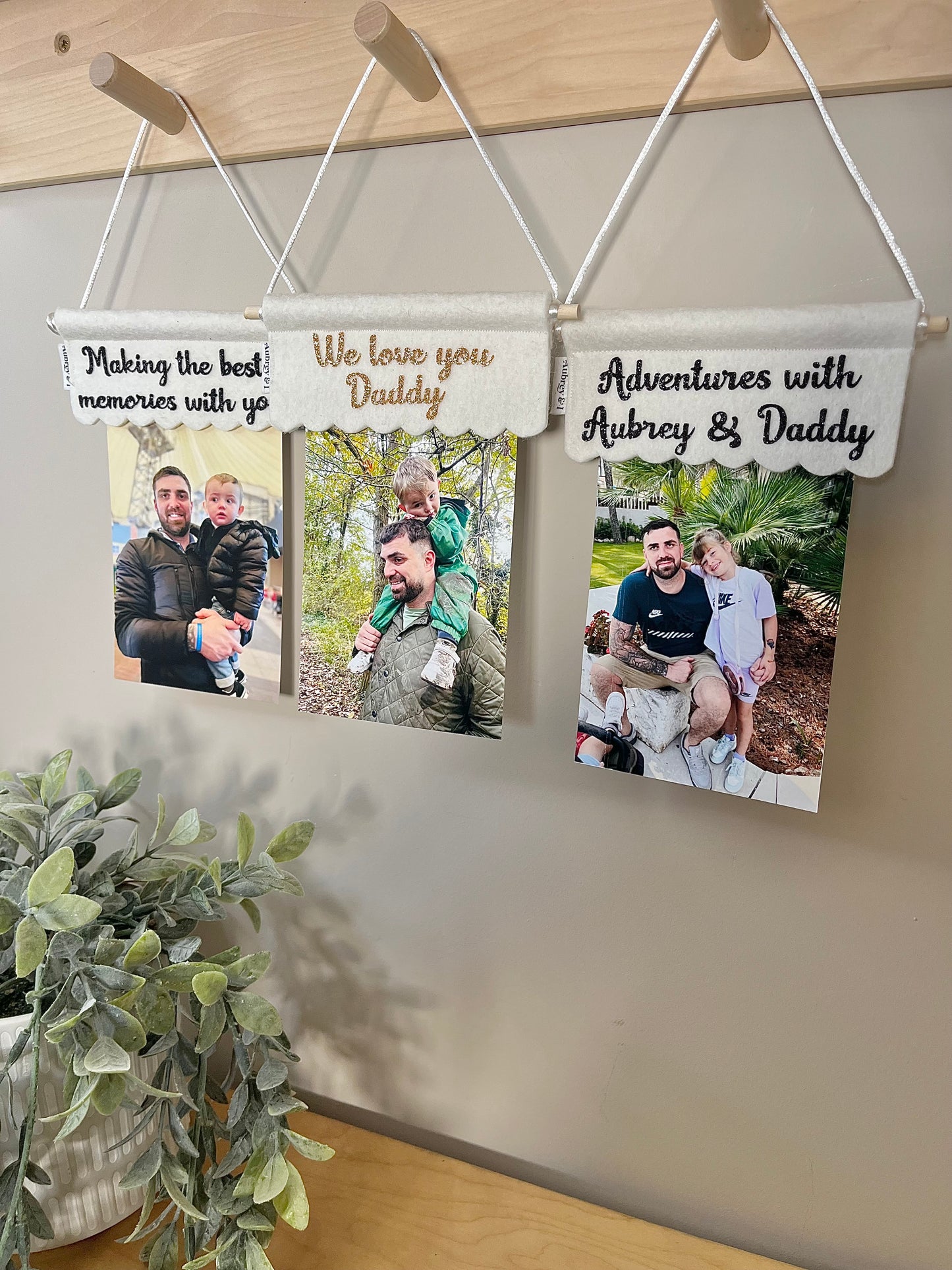 Father’s Day Fabric Magnetic Photo Frame & Scratch Poster