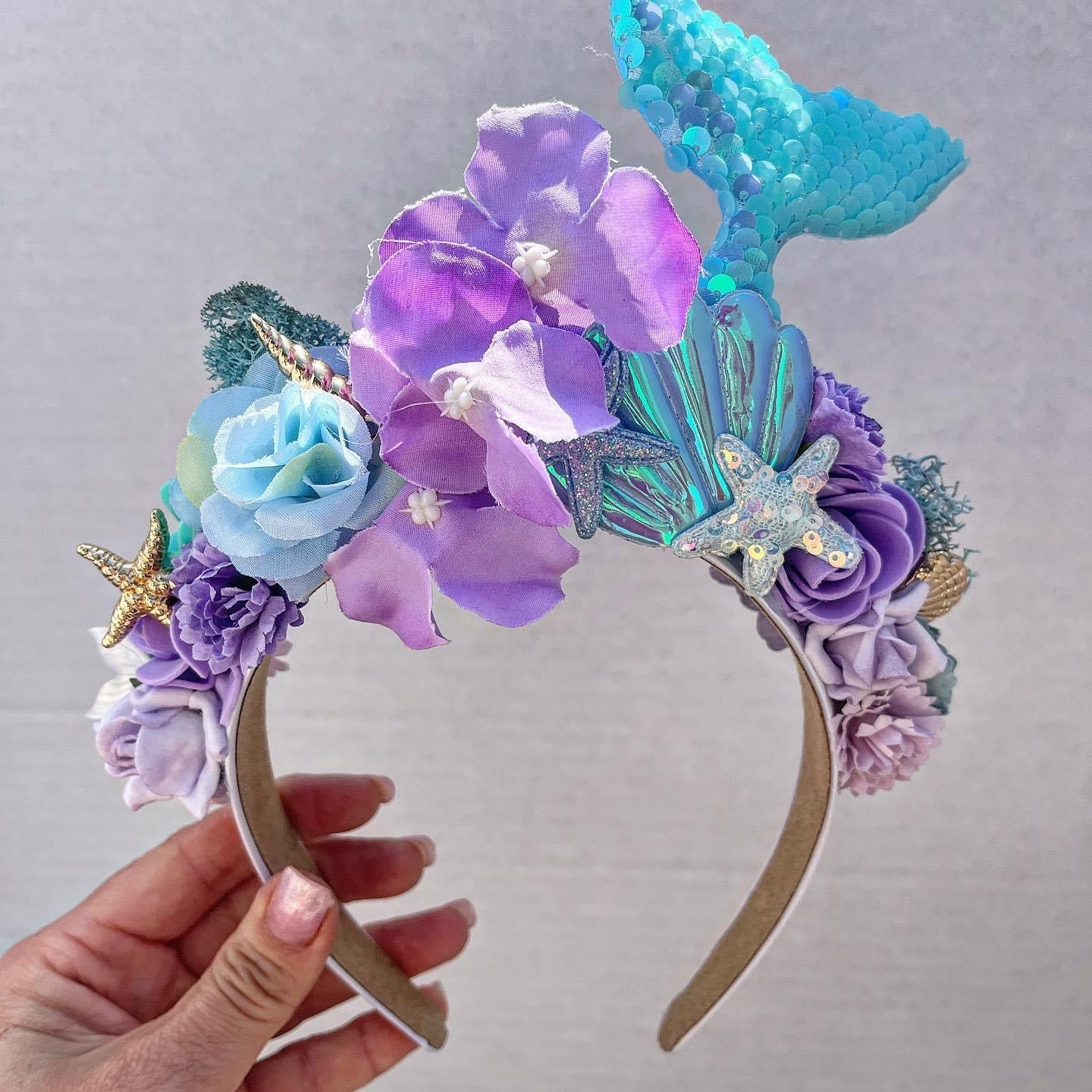 Purple & Blue Mermaid Headband