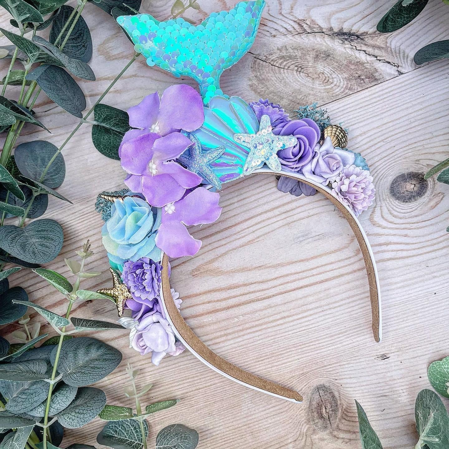Purple & Blue Mermaid Headband