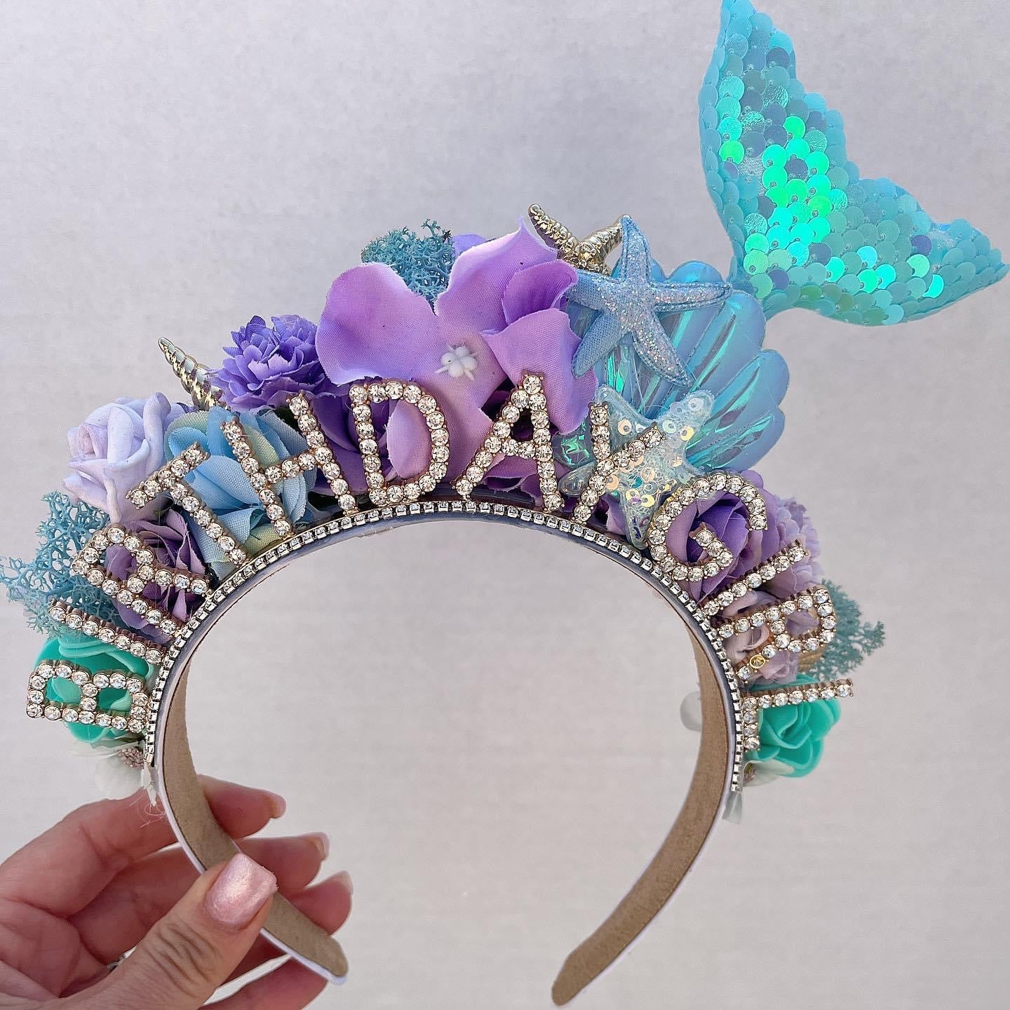 Purple & Blue Mermaid Headband