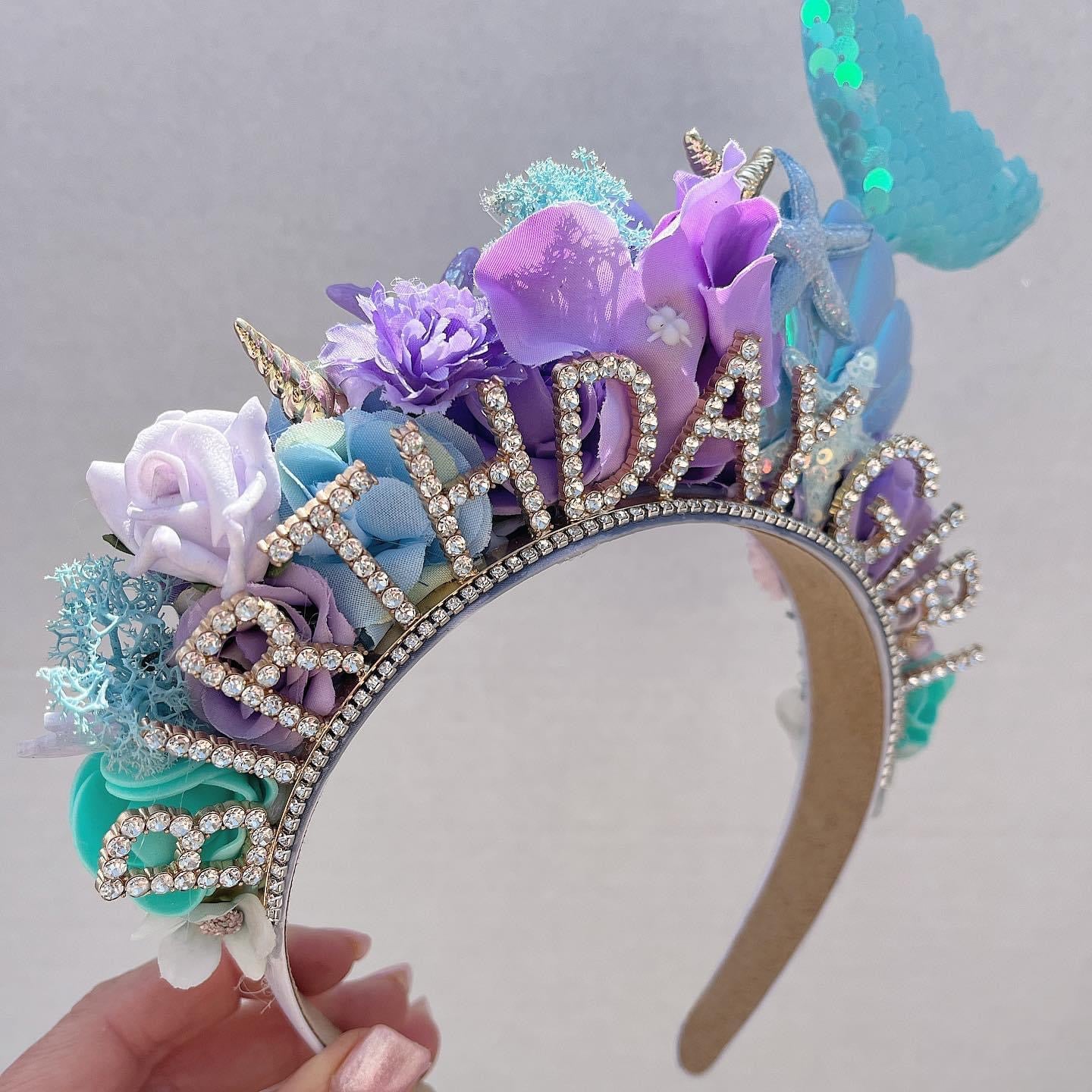 Purple & Blue Mermaid Headband