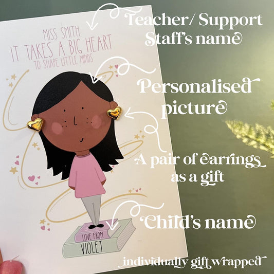Teacher Earring Gift Card