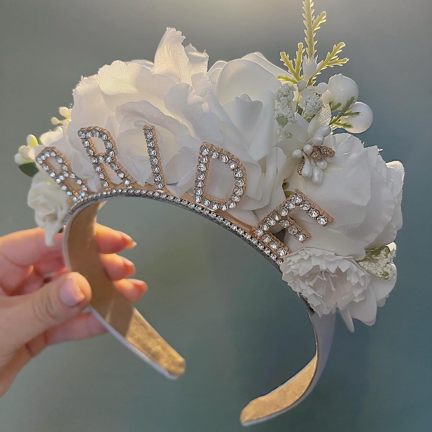 Floral Bride Headband