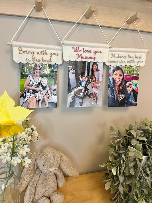 Personalised Magnetic Fabric Photo Frame ©