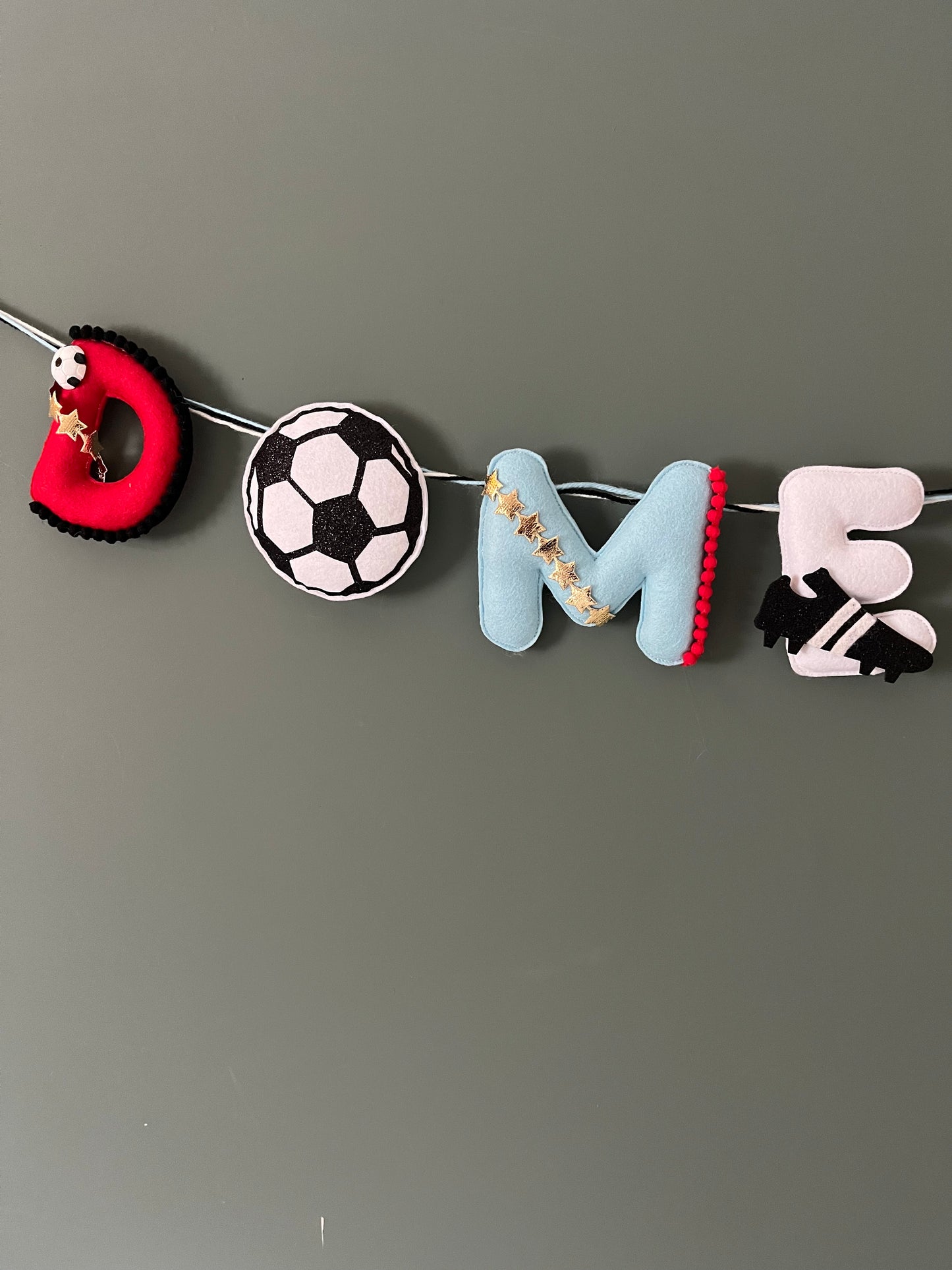 Personalised Name Football Garland