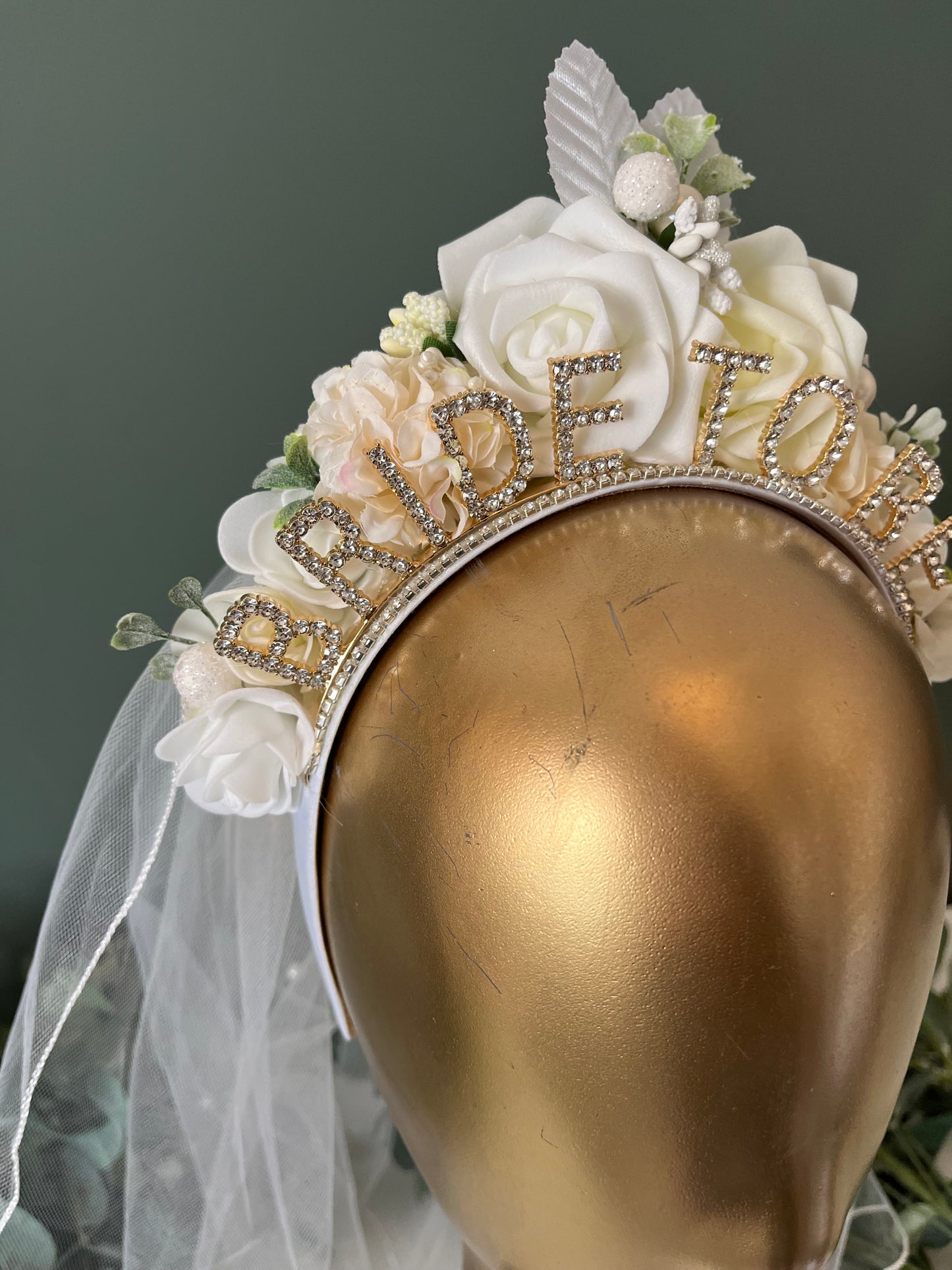 Bride To Be Headband with/without Veil