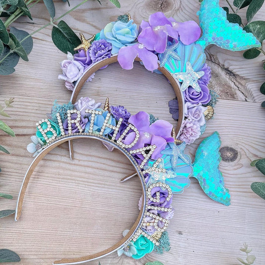 Purple & Blue Mermaid Headband