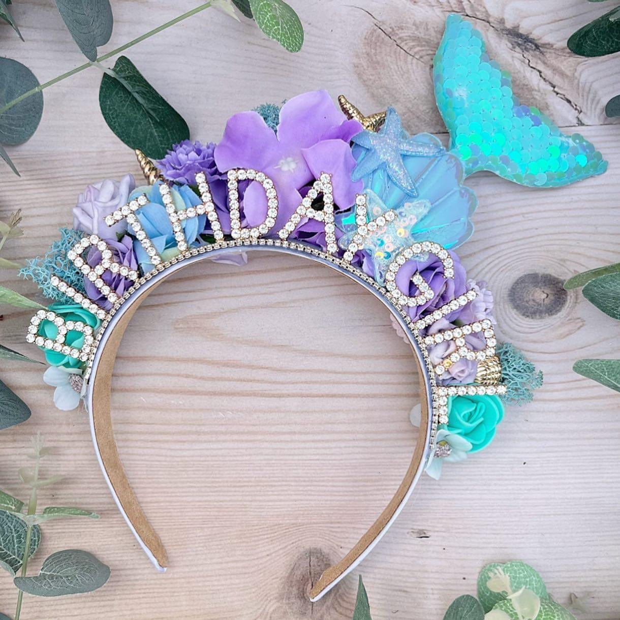 Purple & Blue Mermaid Headband