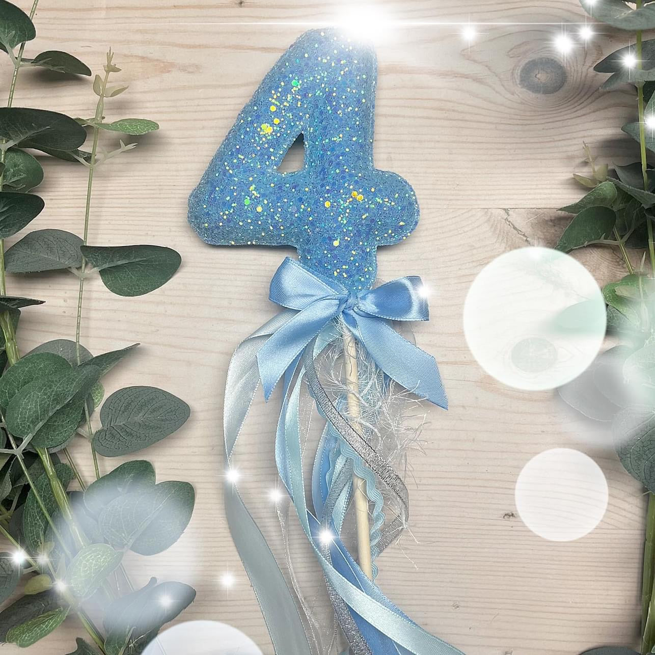 Glitter Number Birthday Wand