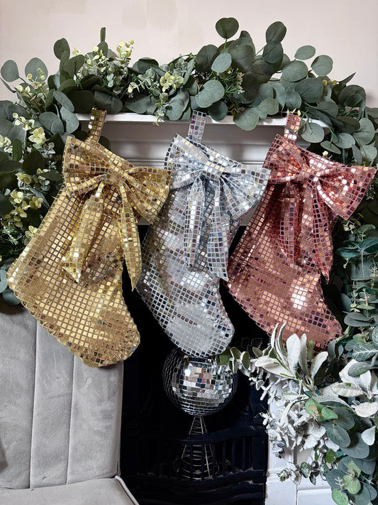 Disco Ball Christmas Stockings