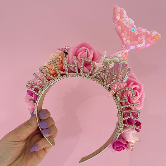 Pink Mermaid Headband