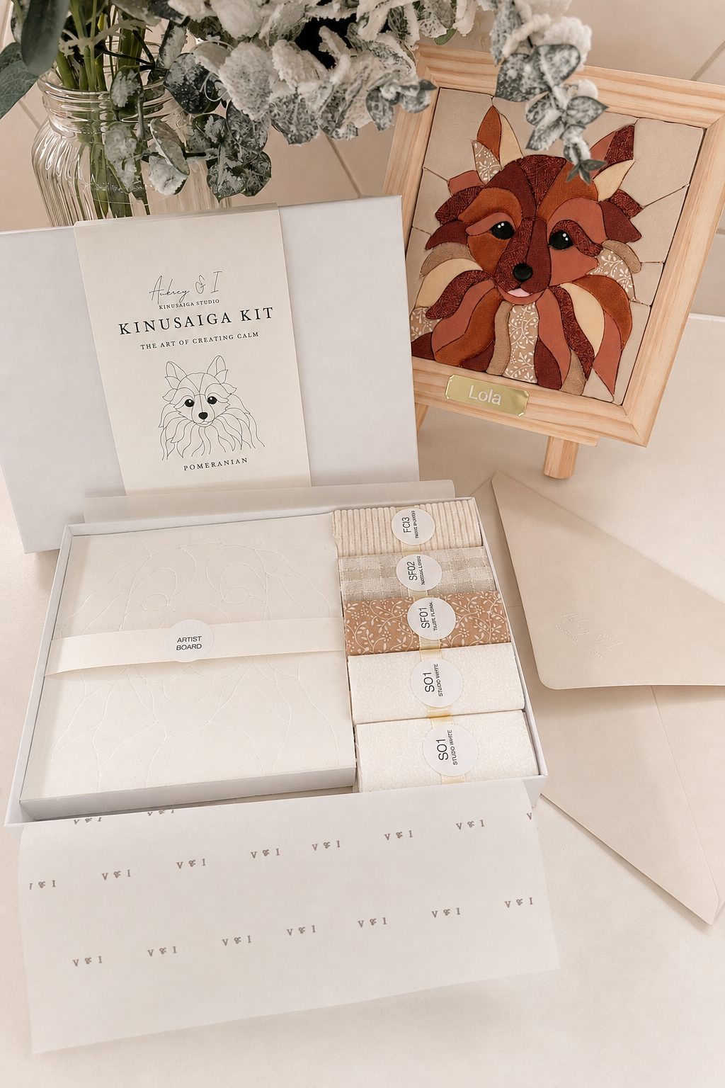 Pomeranian DIY Kinusaiga Kit