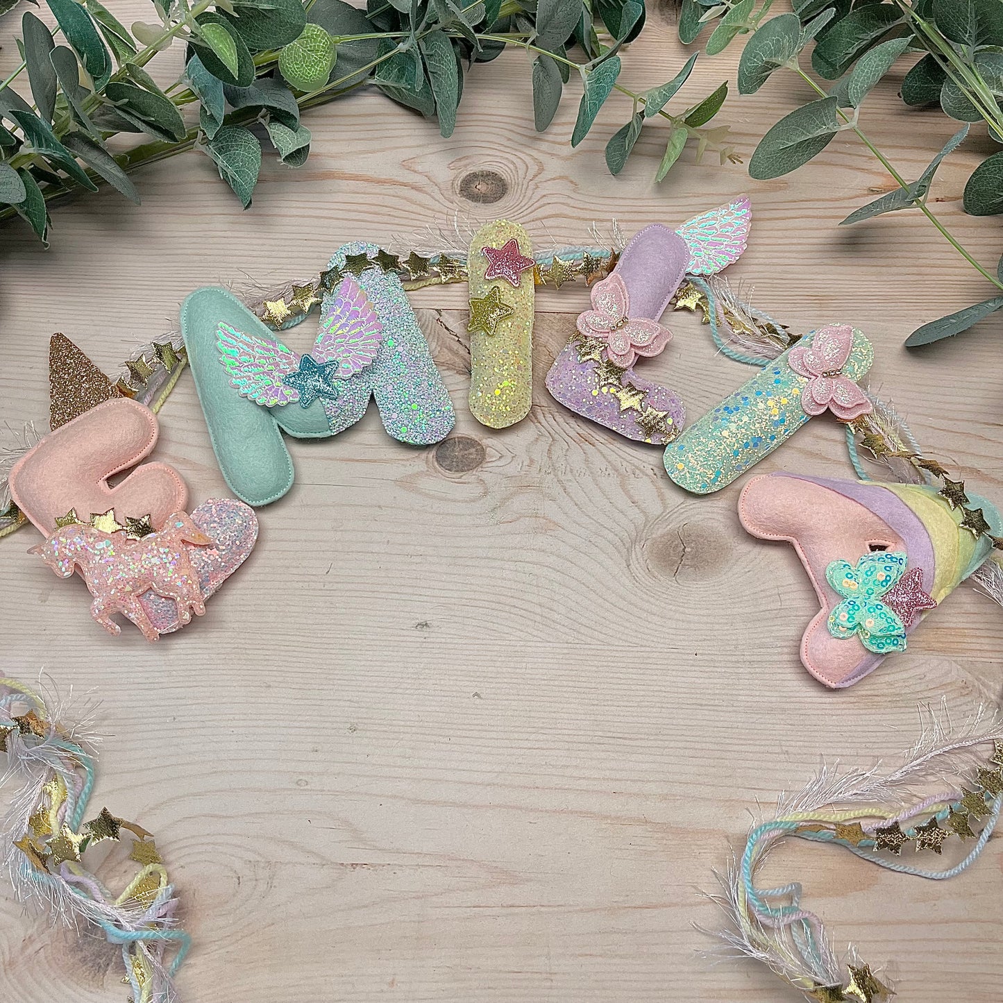 Personalised Unicorn Garland