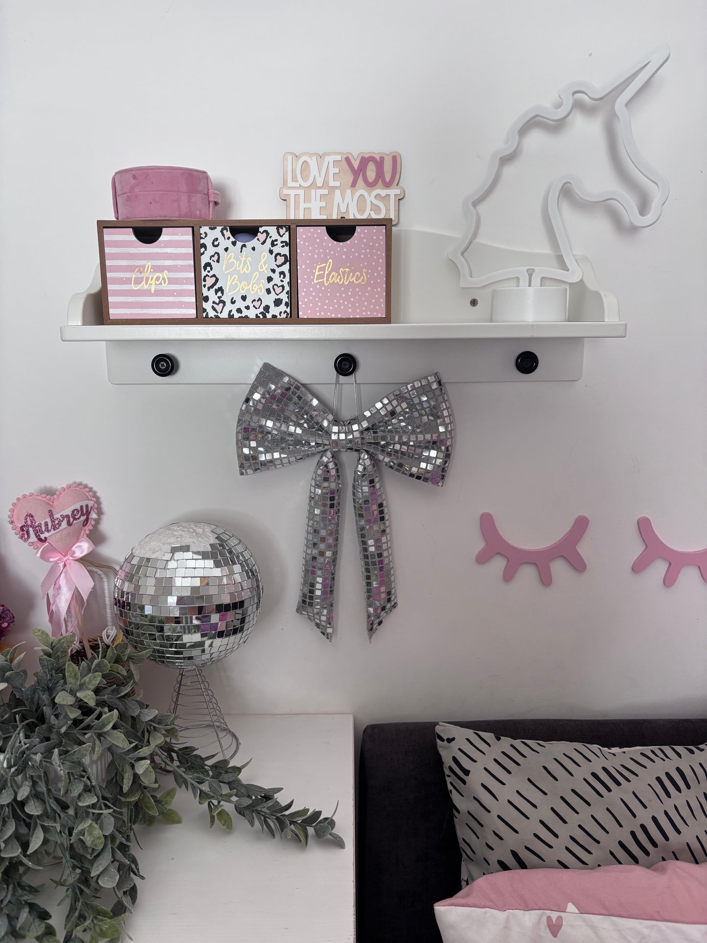 Large Disco Ball Bows