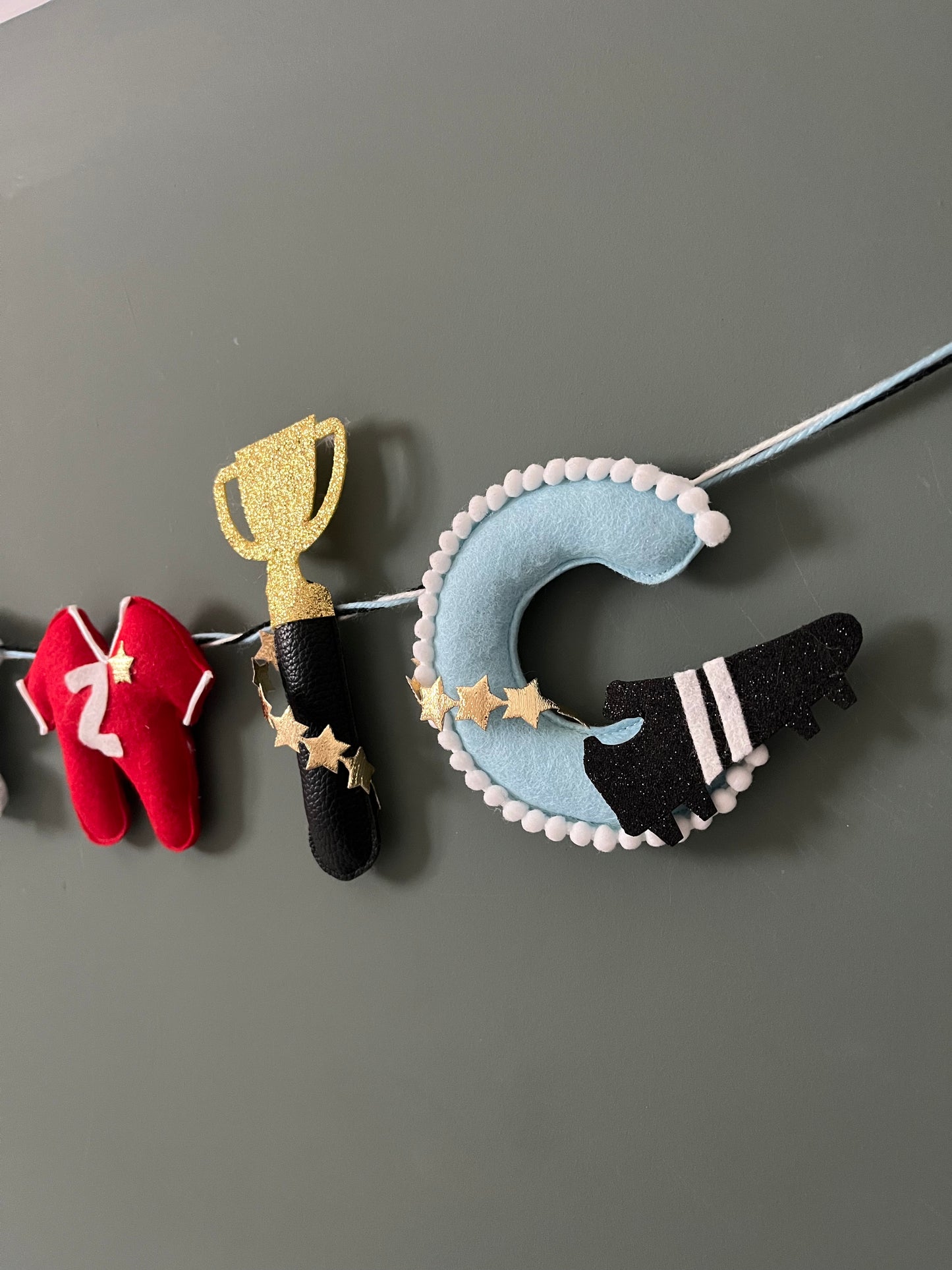 Personalised Name Football Garland