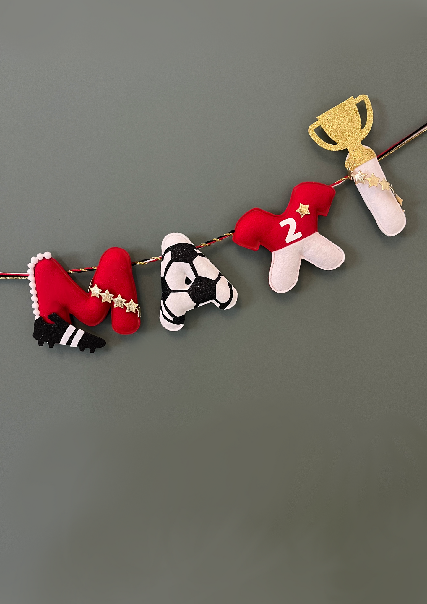 Personalised Name Football Garland