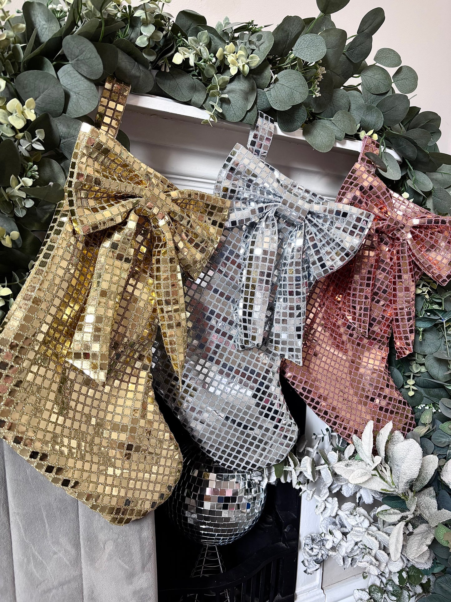 Disco Ball Christmas Stockings