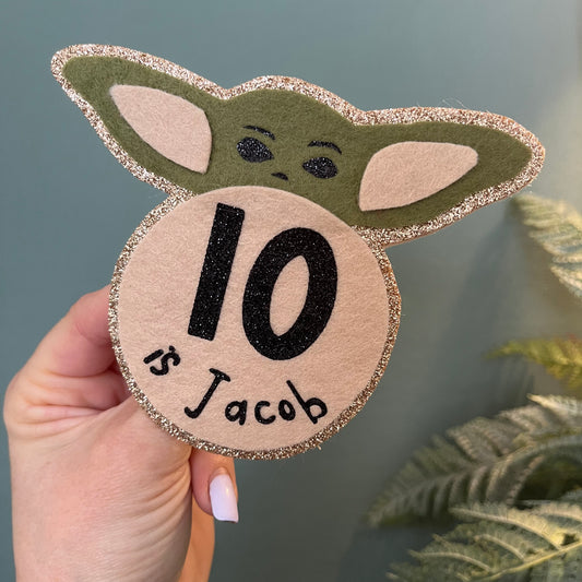 Yoda Birthday Badge